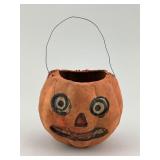 Early German Papier Mache Jack-O-Lantern.