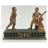 Cast Iron Hometown Battery Mechanical Bank.