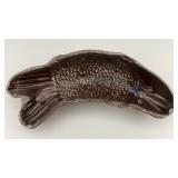 Pennsylvania Redware Pottery Fish Mold.