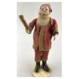 Early Felt & Composition Santa Candy Container.