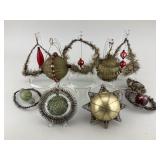 German Blown Glass Victorian Christmas Ornaments.