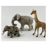 German Leather, Composition Stick Leg Animals.