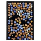 Large Lot Of 19th C Rockingham Bennington Marbles.