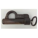 19th C Signed Schnoke Wrought Iron Lock.