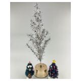 Vintage Bottle Brush Feather Christmas Trees.