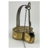 Peter Derr Berks Co. Betty Lamp Dated 1853.
