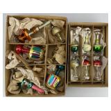 Rare Vintage Glass Christmas Tree Ornaments.