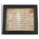 1800s Pennsylvania Dutch Folk Art Fraktur.