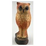 Rare 1930s Papier Mache Halloween Owl.