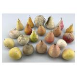 Early German Spun Cotton Christmas Ornaments.
