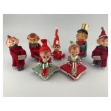 Vintage Knee Hugger Jolly Christmas Elves.