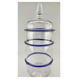 Early New Jersey Glass Ribbed Jar.