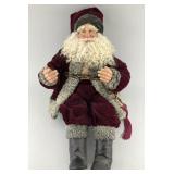 Vintage Victorian Style Shelf Sitting Santa Claus.