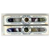 Rare Pair Of Akro Agate Marbles In Boxes.