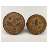 Antique Wooden Butter Molds.