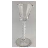Stiegel Type Goblet with Ribbon Core Stem.
