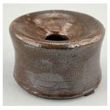 Signed Redware Roach Trap Dated 1896.