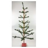 Very Good 19th C. Feather Christmas Tree.