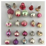 Mercury Glass Christmas Tree Ornaments.