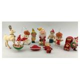 Vintage Felt Christmas Tree Ornaments.