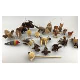 Handmade Folk Art Christmas Ornaments.