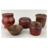 Antique Wood Turned Treen Ware.