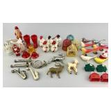 1960s Plastic Christmas Tree Ornaments.
