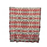 1869 Millersburg Berks Co Folk Art Coverlet.