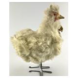 Rare Early Spun Cotton & Fur Chicken.