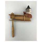 Early German Composition Halloween Noisemaker.