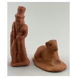RARE Breininger Pottery Redware Figural Miniatures