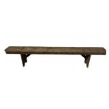 19th C PA Mortised Porch Bench.