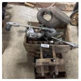 Vtg Search Lights, Horseshoes, Cast Iron