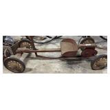 Rare Vtg Irish Mail Push/Pull Car.