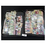 2 Trays Of Various Football Cards.