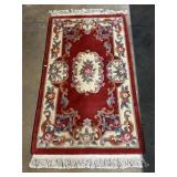 Beautiful Floral Hand Woven Rug.