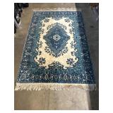 Beautiful Blue Mandala Rug.