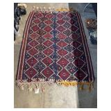 Hand Woven Made In Turkey Aztec Patten Rug.