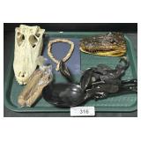 Taxidermy Alligator Heads, Japan Ladles.