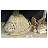 Straw Hat & Shoes Travel Souvenirs.