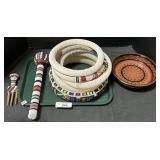 Native American Beaded Rings.