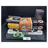 Die-Cast #18 Racing Car, Film Tins, After Shave.