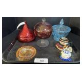 Various Glass Jars.