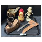 Boy Scout Knife, Pottery, Planters Peanut Adv.