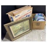 Box Of Prints & Toys.