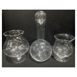 3 Princess House Glass Pieces.