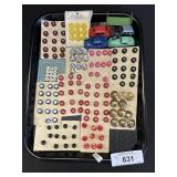 Vintage Buttons & Toy Cars.