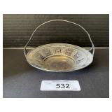 Small Sterling Silver Basket Dish.