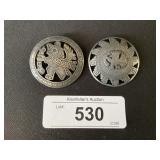 Pair of 925 Silver Peruvian Lapel Pins.