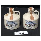 2 - 1/2 Pints Michters Whiskey Jugs.